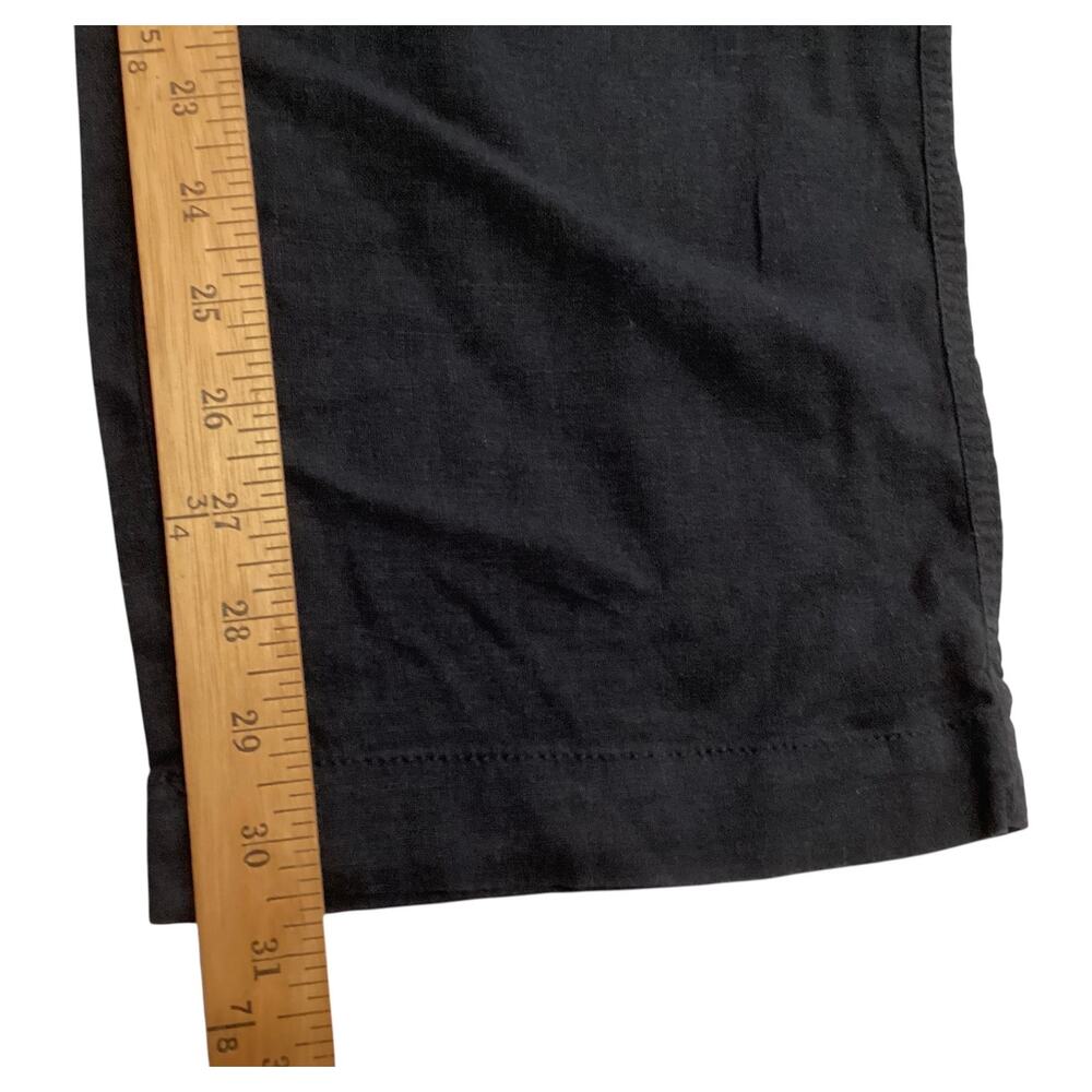 Sonoma Life Style Women's Mid-Rise Straight Leg Linen Blend Pants Black size 10 - Picture 7 of 7